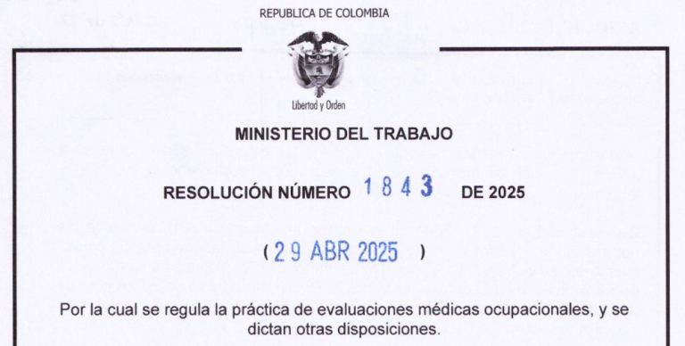 Resolución de examenes médicos ocupaciones